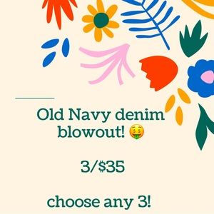 🚨🚨3/$35🚨🚨 OLD NAVY JEANS